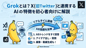 Grokとは?X(旧Twitter)と連携するAIの特徴を初心者向けに解説