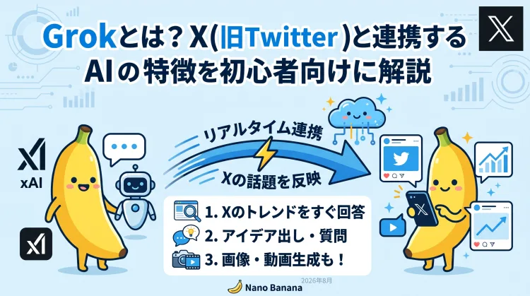 Grokとは?X(旧Twitter)と連携するAIの特徴を初心者向けに解説