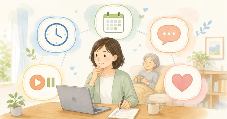 介護と両立する在宅ワークを選ぶために整理したい5つの条件